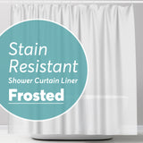 BigFoot Shower Curtain Liner – 72 x 72 PEVA Shower Liner with Rustproof Heavy Duty Metal Grommet and 3 Magnetic Weights – Non-Toxic, Odor Free and Compatible with Standard Showers, Frosted