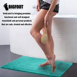 BIGFOOT Luxury Chenille Bathroom Rug Mat 30 x 20, Extra Soft and Absorbent Shaggy Rugs, Non Slip, Machine Wash Dry, Perfect Carpet Mats for Tub, Shower and Bathroom Washable, Turquoise