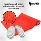 BIGFOOT Luxury Chenille Bathroom Rug Mat 30 x 20, Extra Soft and Absorbent Shaggy Rugs, Non Slip, Machine Wash Dry, Perfect Carpet Mats for Tub, Shower and Bathroom Washable, Coral