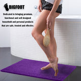 BIGFOOT Luxury Chenille Bathroom Rug Mat 30 x 20, Extra Soft and Absorbent Shaggy Rugs, Non Slip, Machine Wash Dry, Perfect Carpet Mats for Tub, Shower and Bathroom Washable, Violet